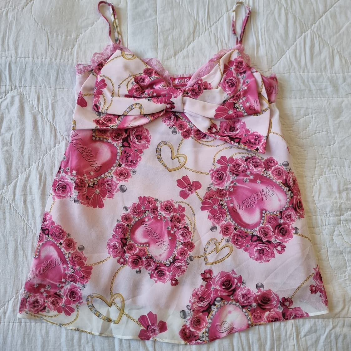 MARS 마즈 빅리본 하트로즈 주얼체인 오리지널 셋업 상품이미지2