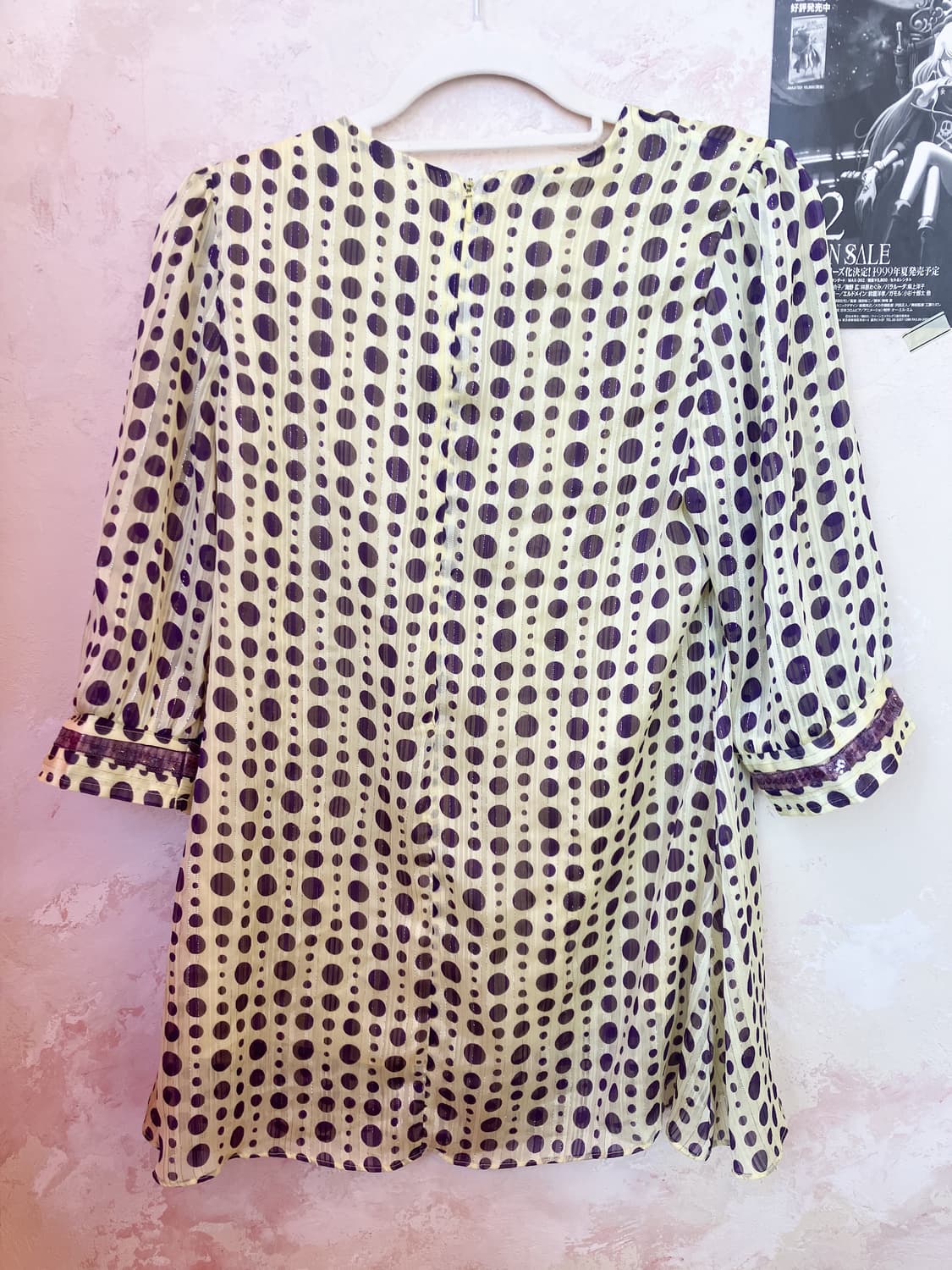 Jpn 도트 스팽글 블라우스 상품이미지4