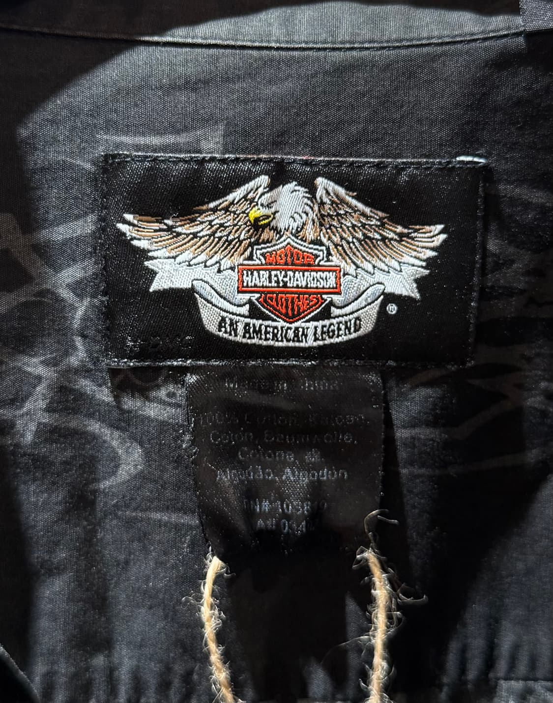 06's Harley-Davidson 할리 데이비슨 트라이벌 스컬 셔츠 상품이미지5