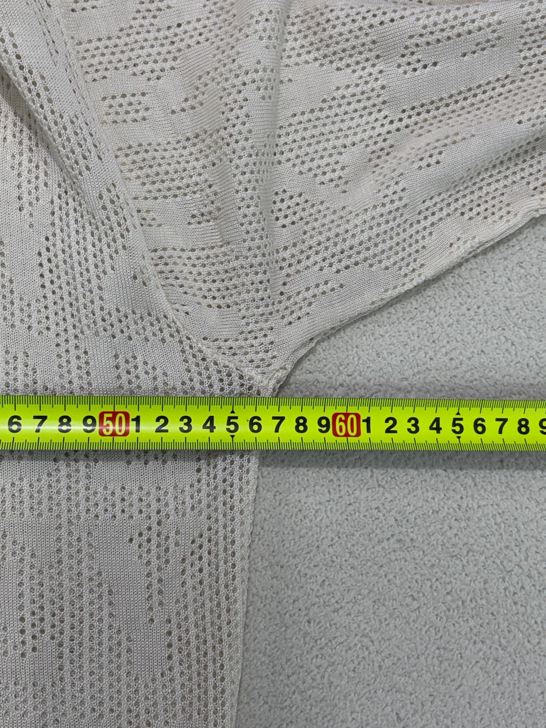 베르사체 메쉬 레터링 니트 화이트 L 상품이미지3