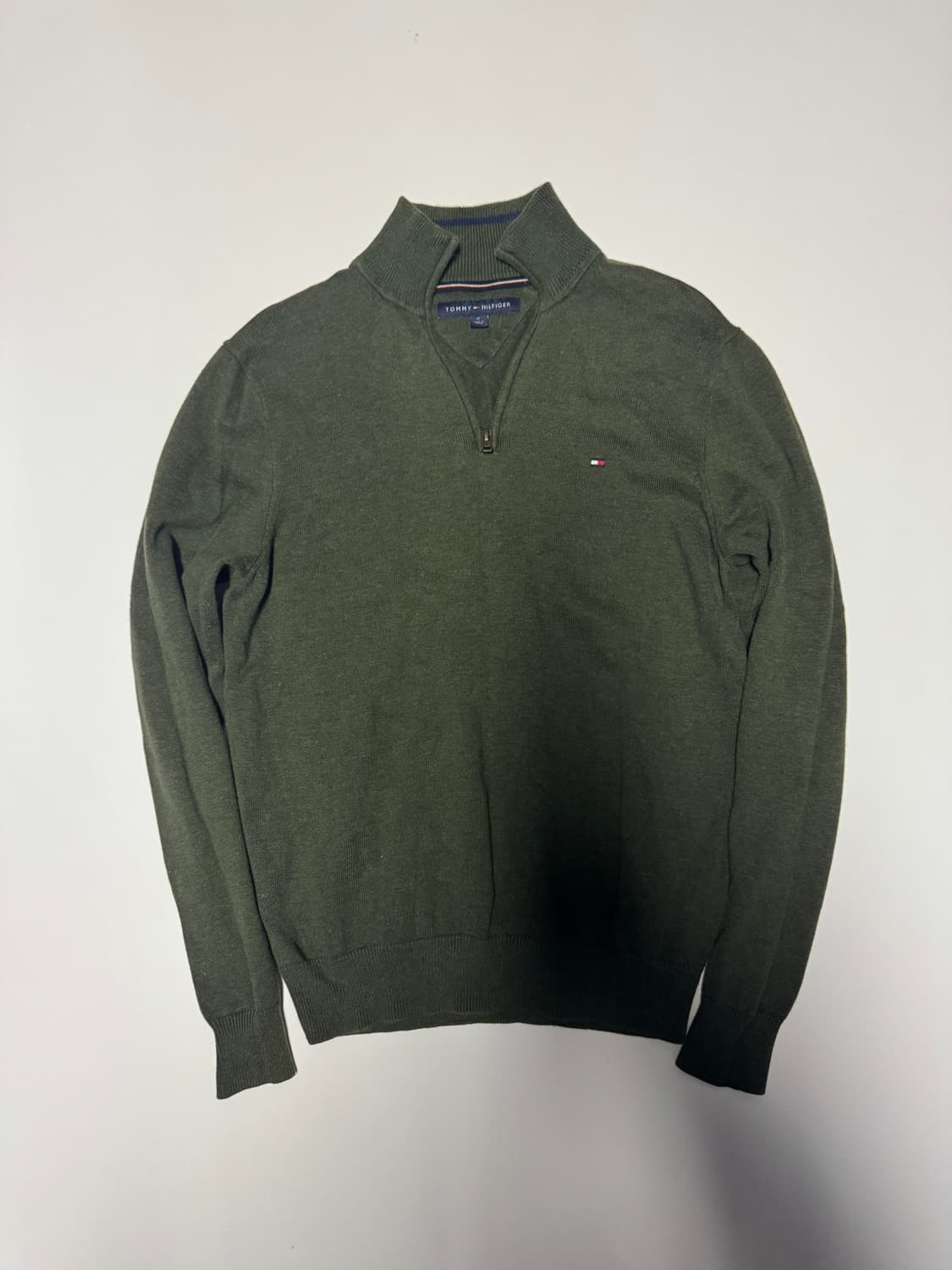 공용!! 타미힐피거 반집업 코튼 니트 S ~ M 상품이미지1