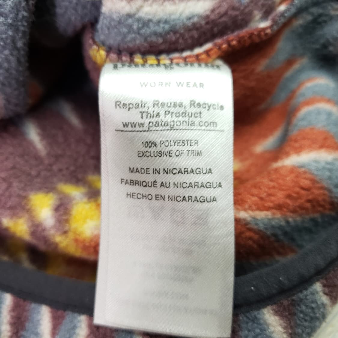 17FW 파타고니아 신칠라 스냅T 아즈텍 패턴 상품이미지5