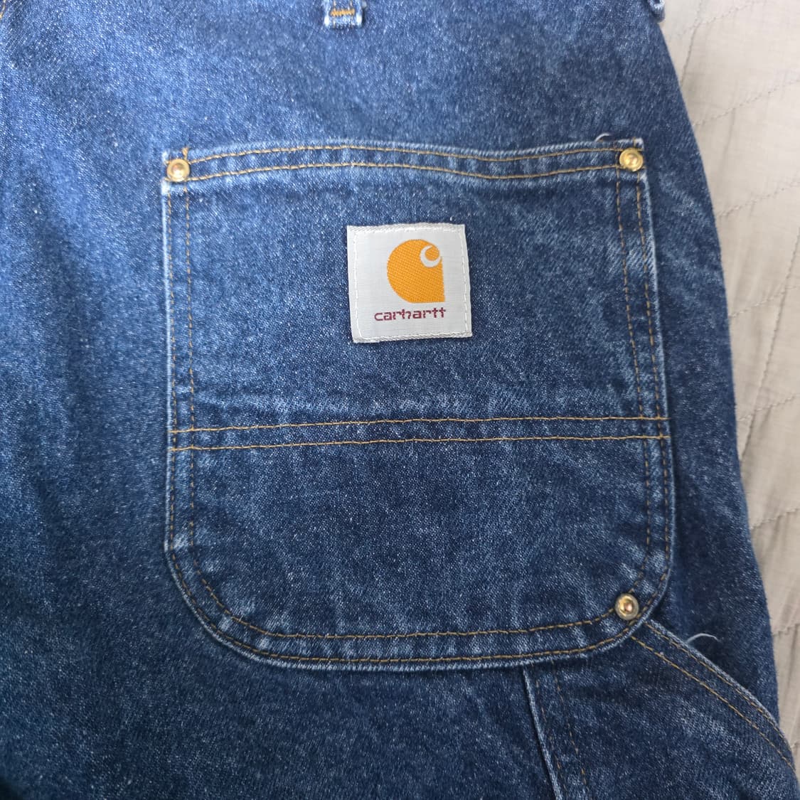 [38X30] 90s 칼하트  더블니 바람개비택 데님팬츠 @ B-23 상품이미지6