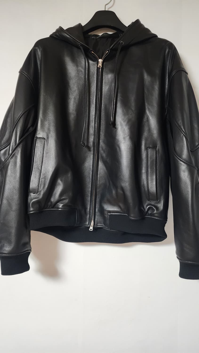 드윕 가죽 후드 자켓 상품이미지2