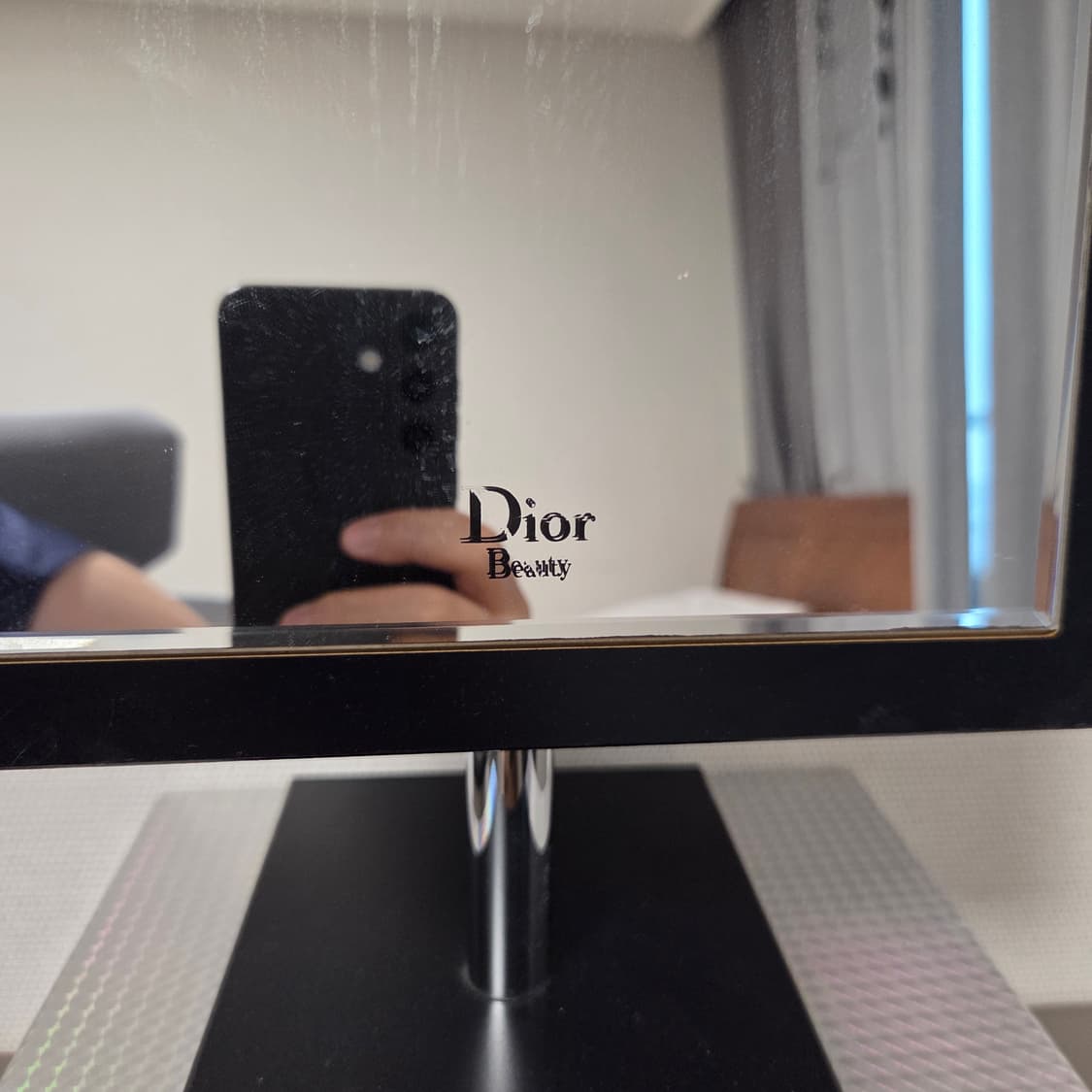 Dior 빈티지 블랙 스퀘어 탁상 거울 상품이미지2