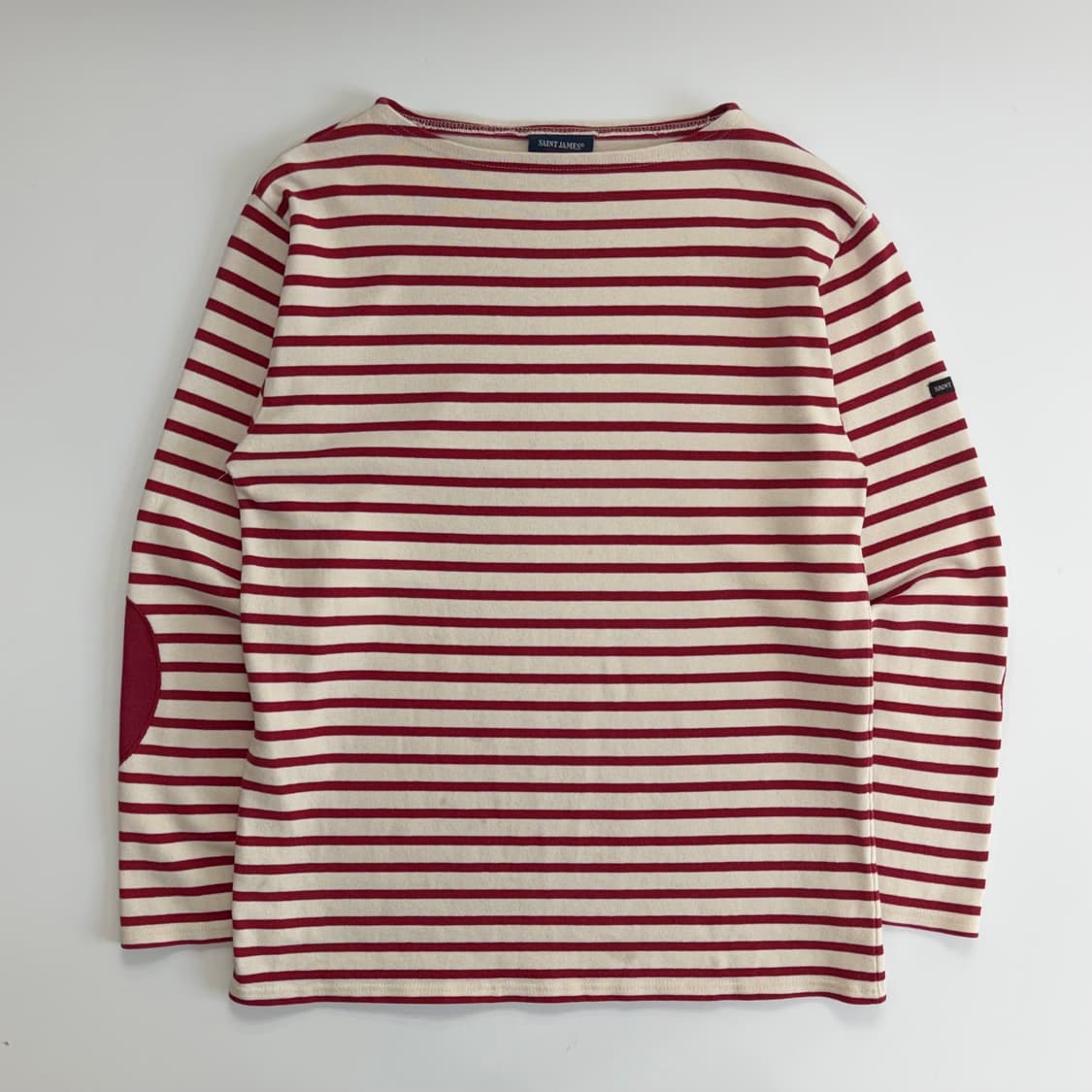 Saint james 레드 스트라이프 롱 슬리브 상품이미지3