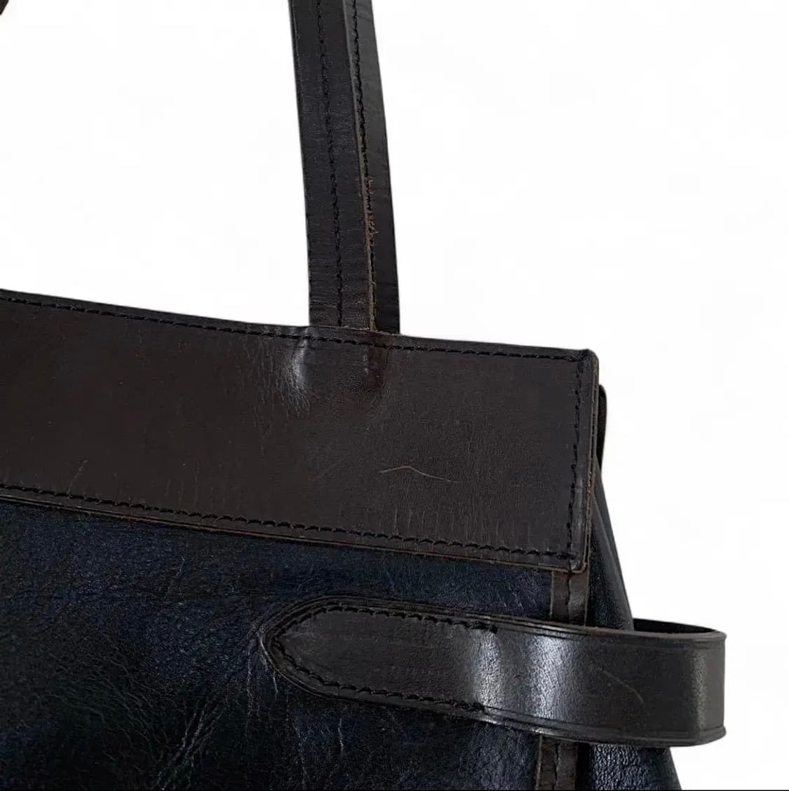 요지 야마모토 레더 버클 토트백 상품이미지9