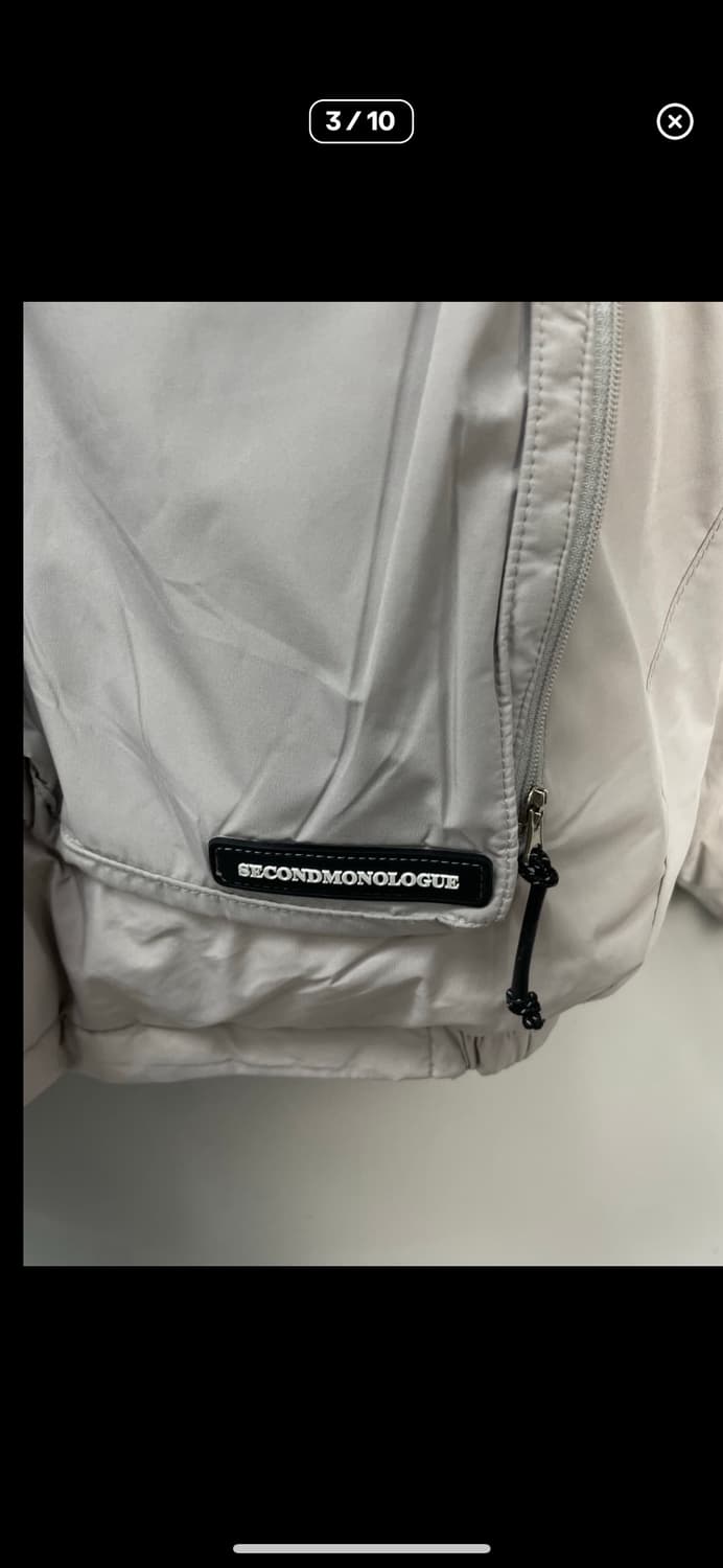 세컨모놀로그 컨템포러리 에어 덕다운 그레이 패딩 A2991 상품이미지3