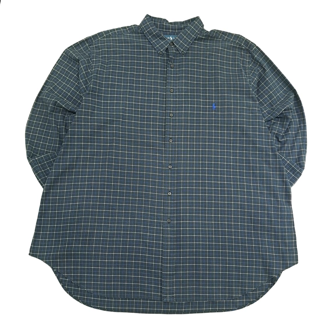 CN713 3XLT 폴로 랄프로렌 블랙 마이크로체크 긴팔 셔츠 남방 상품이미지1