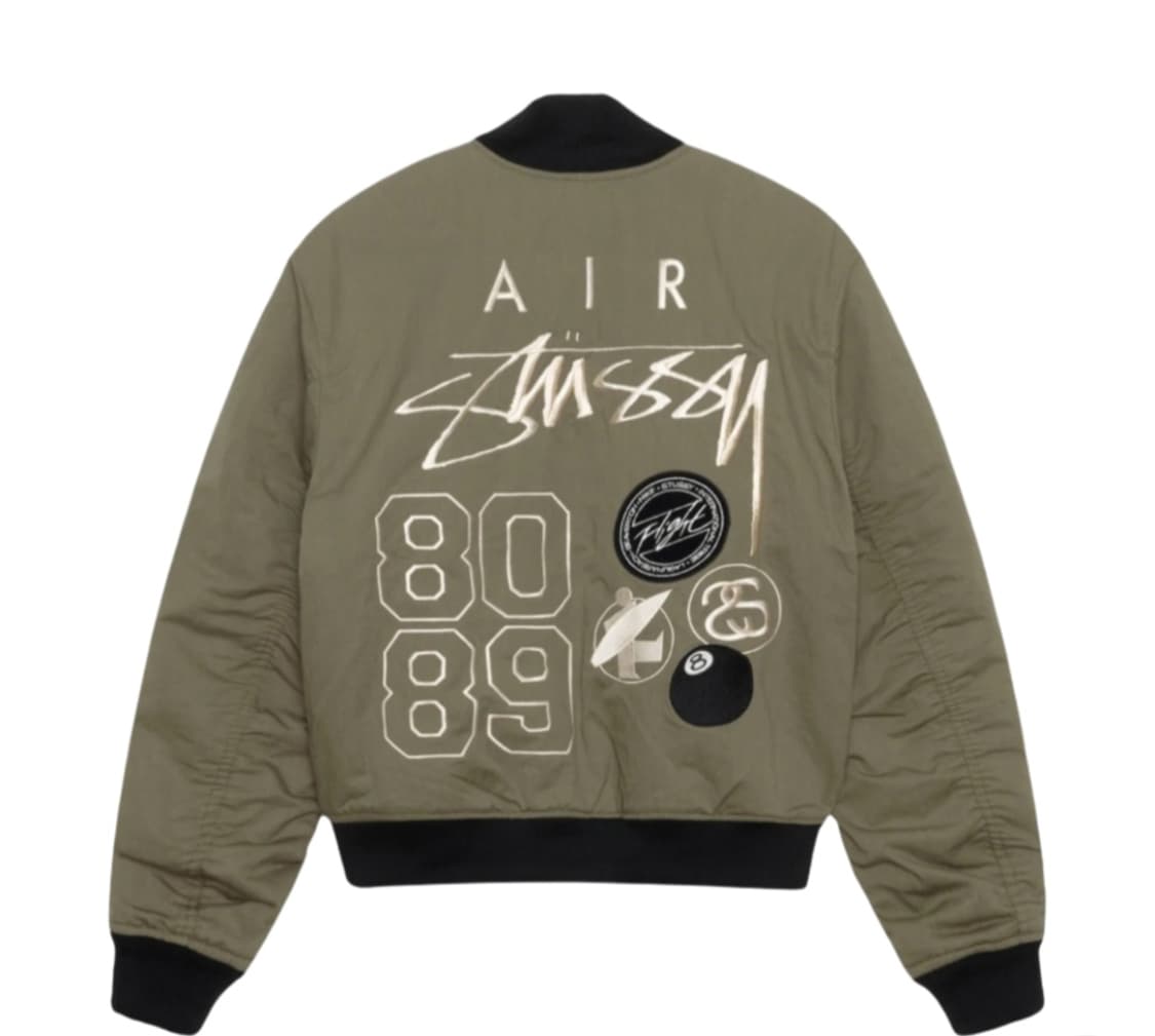 나이키X스투시 리버시블 봄버 자켓 올리브 상품이미지1