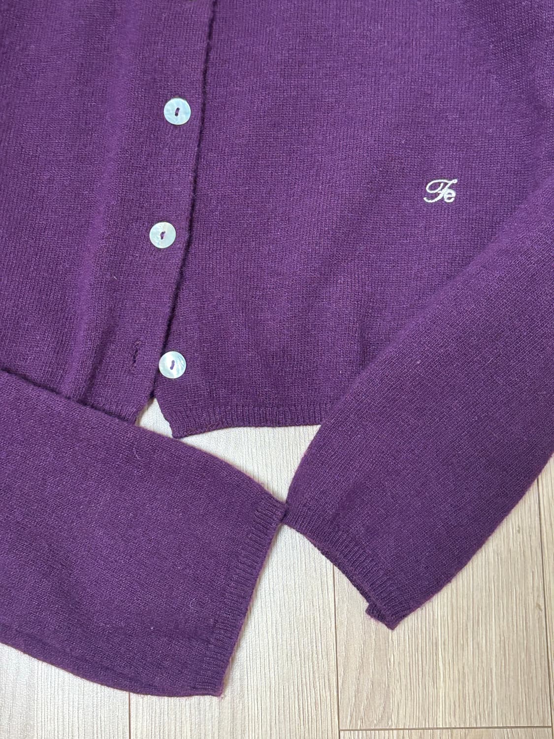 포에토 퍼플 가디건 상품이미지4