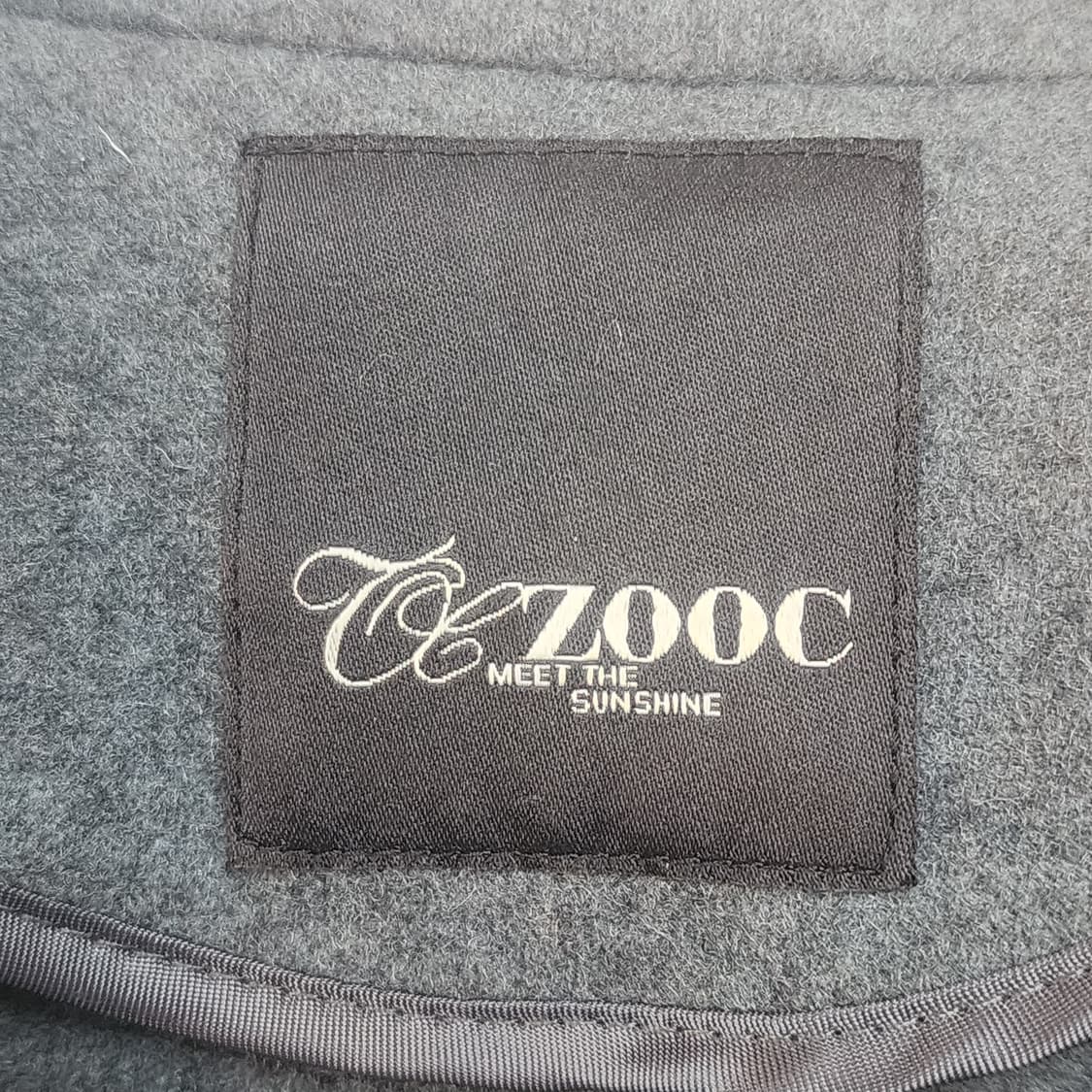 ZOOC 그레이 벨트 롱 코트 상품이미지3
