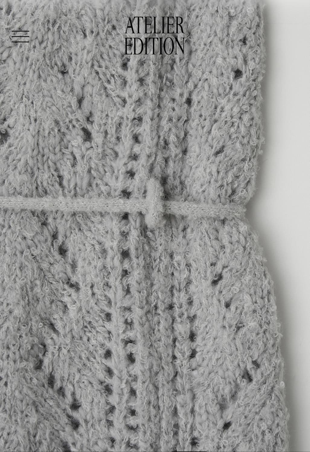 아뜰리에에디션 스카시라운드 니트(새상품) 상품이미지5