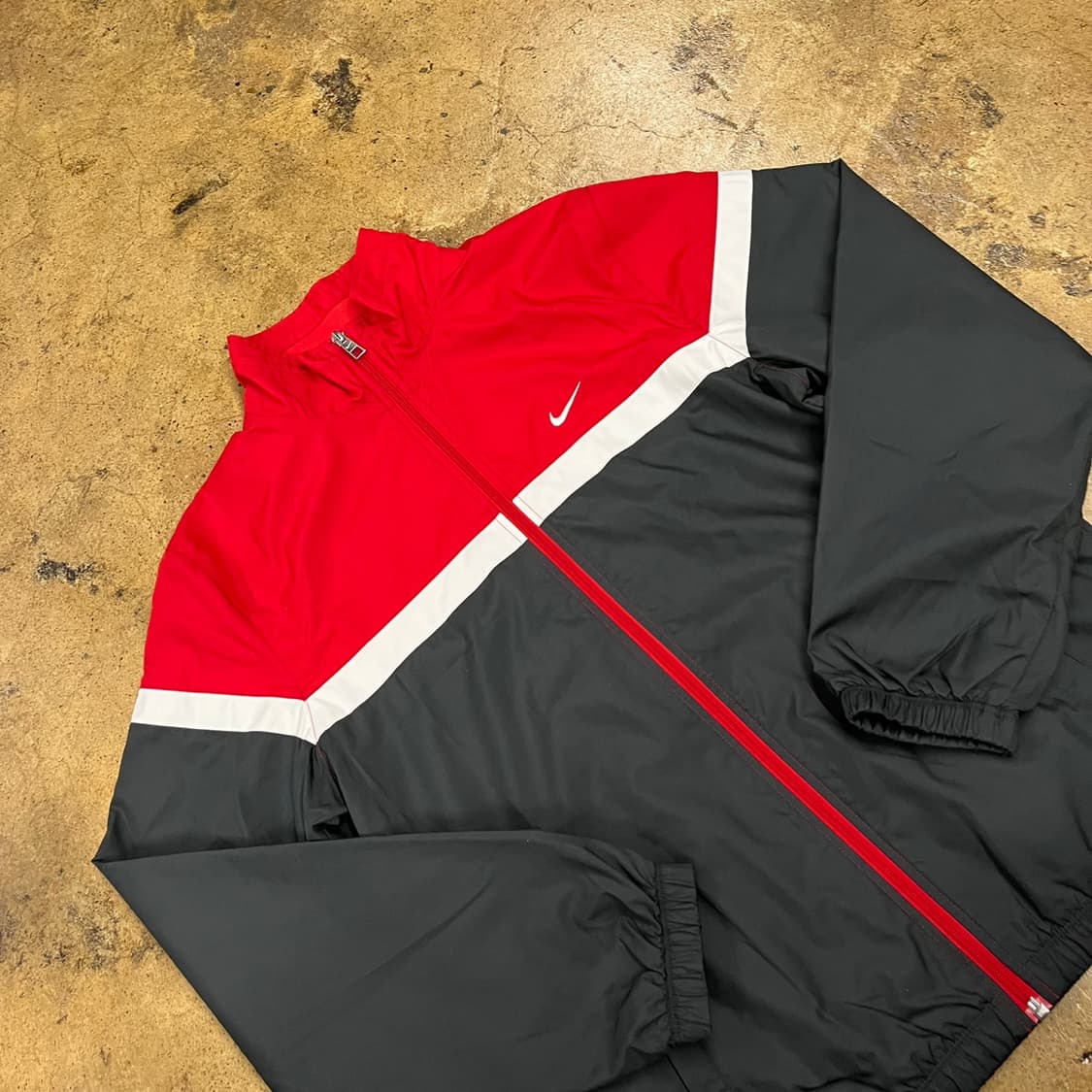 [정품/XS] 나이키 바람막이 자켓 레드 블랙 b10 상품이미지1
