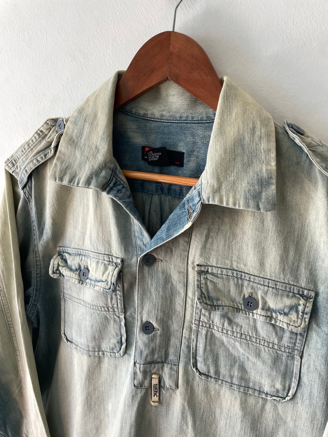 Vintage Diesel Denim Shirt 상품이미지3