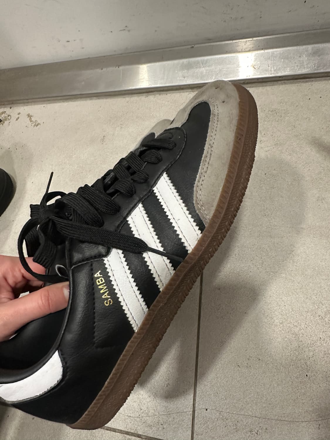 아디다스 삼바 비건 블랙 화이트 235 상품이미지4