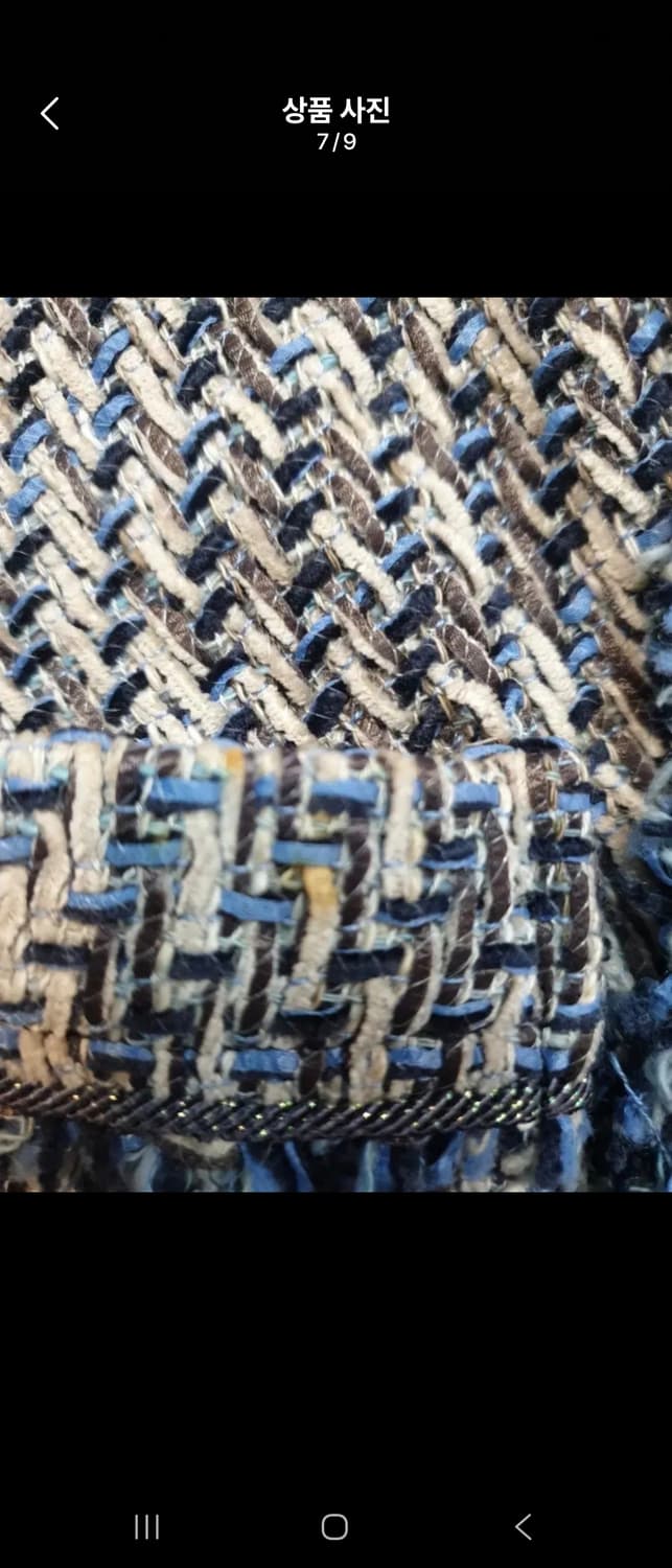 [상품명]
MICHAA 미샤 블루 트위드 자켓 (정품)
드라이크리닝 완료 상품이미지7