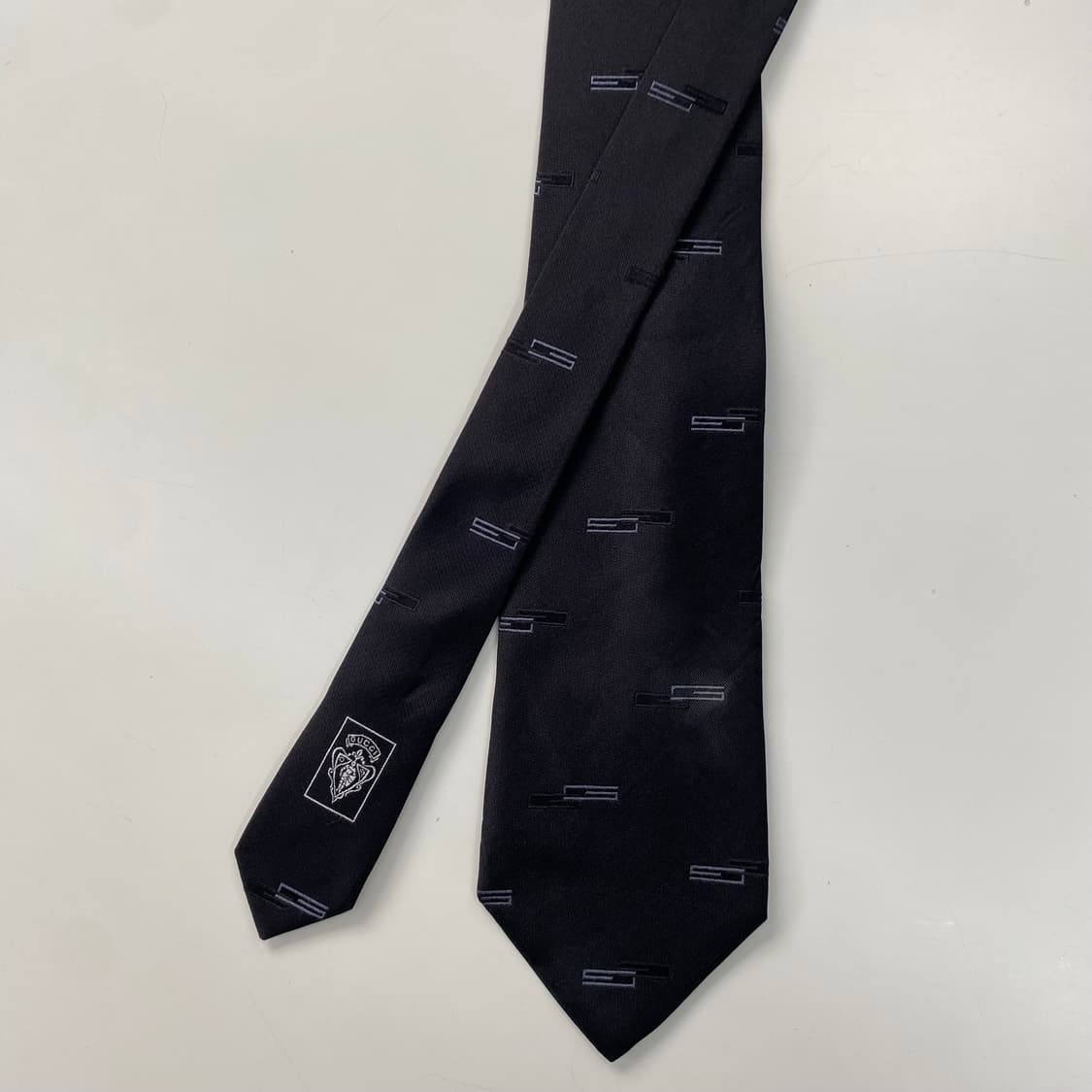 구찌(GUCCI) G모노그램 명품 정품 블랙넥타이 상품이미지2