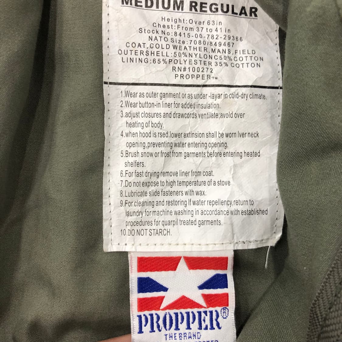 프로퍼 m-65 밀리터리 필드 자켓 상품이미지7
