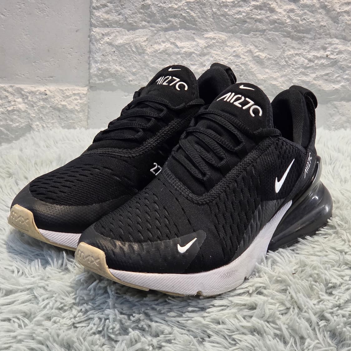 3a-22:나이키 에어맥스 270 블랙 (230mm) 상품이미지1