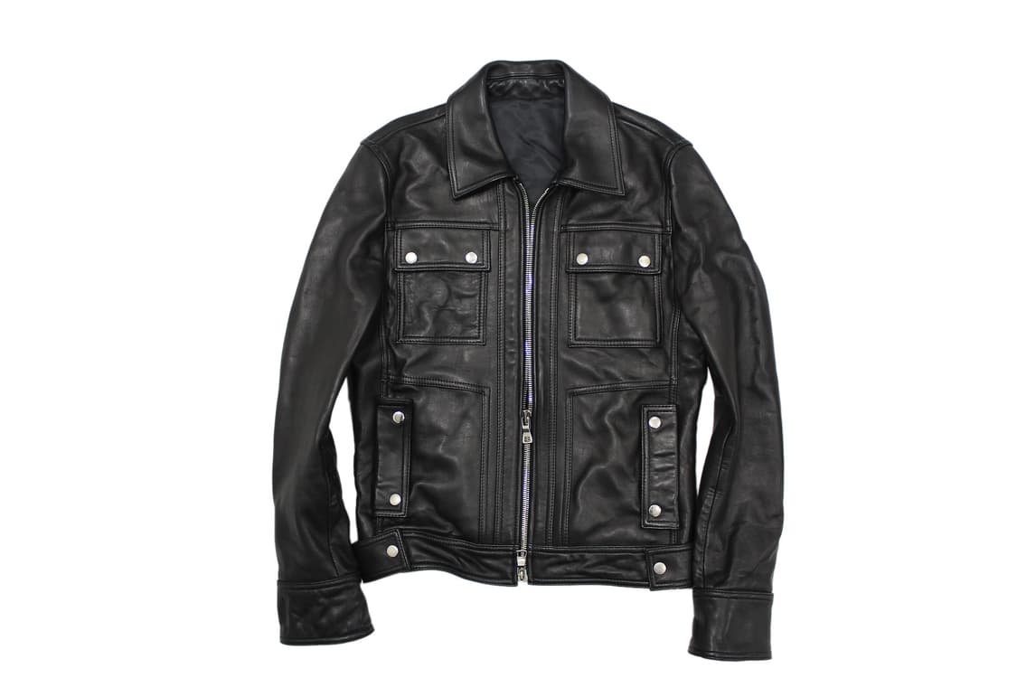 2000s JAPAN 램스킨 싱글레더 자켓 상품이미지1