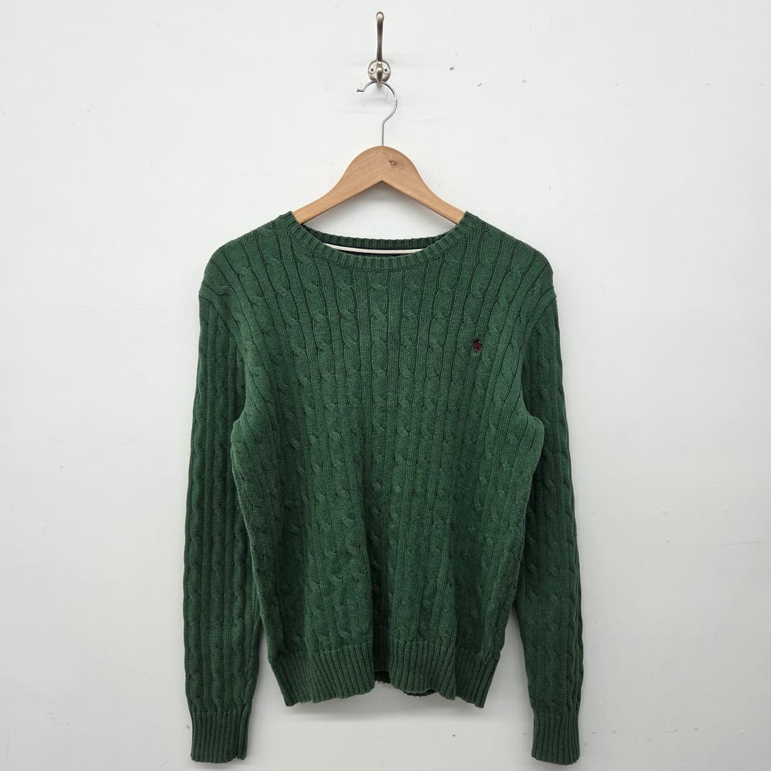 폴로 랄프로렌 케이블 니트 그린 남성 L 상품이미지1
