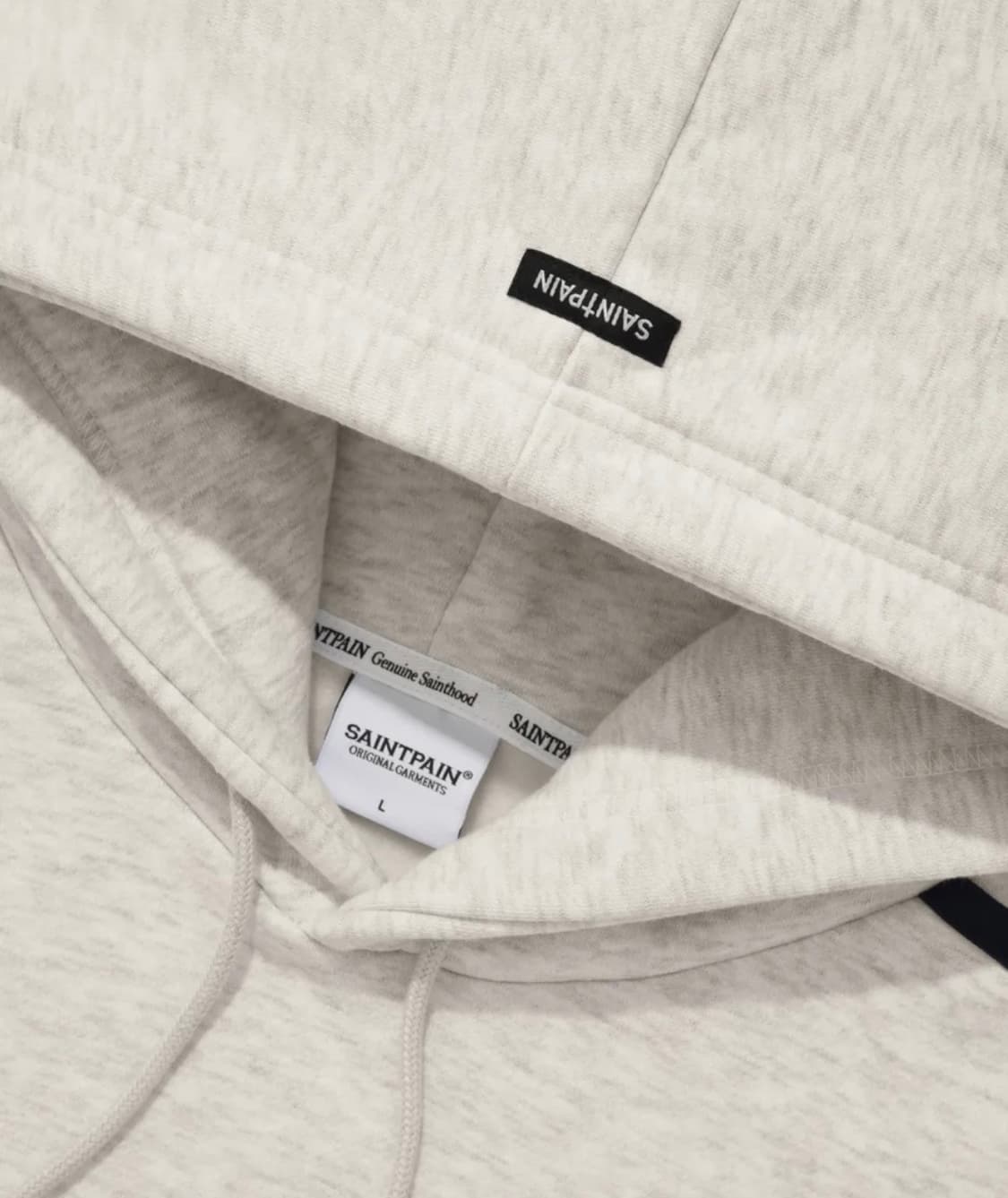 세인트페인 후드티 오트밀 상품이미지3