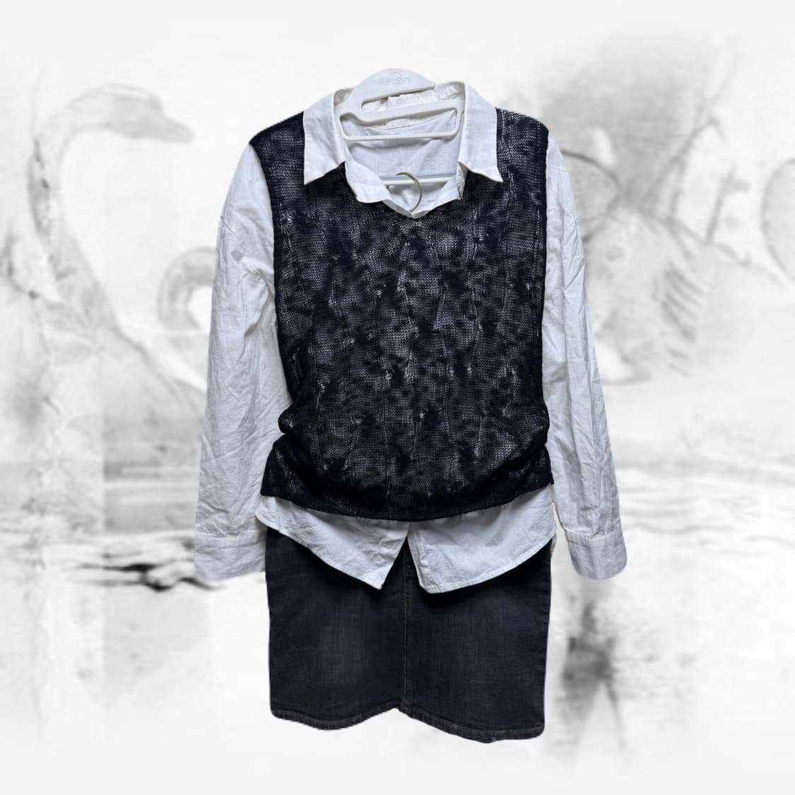 긱시크 프레피 코디 세트 상품이미지1