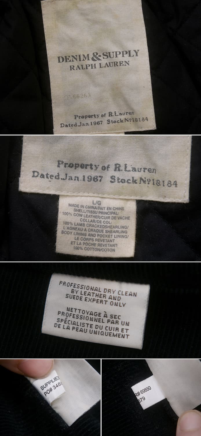 랄프로렌 데님앤서플라이 버팔로 가죽 무스탕 코트 (L / 105+) 상품이미지10