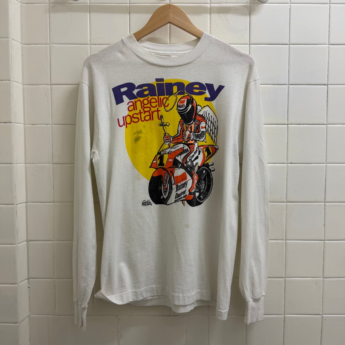 90‘s 웨인레이니 모터사이클 그래픽 롱슬리브 상품이미지6