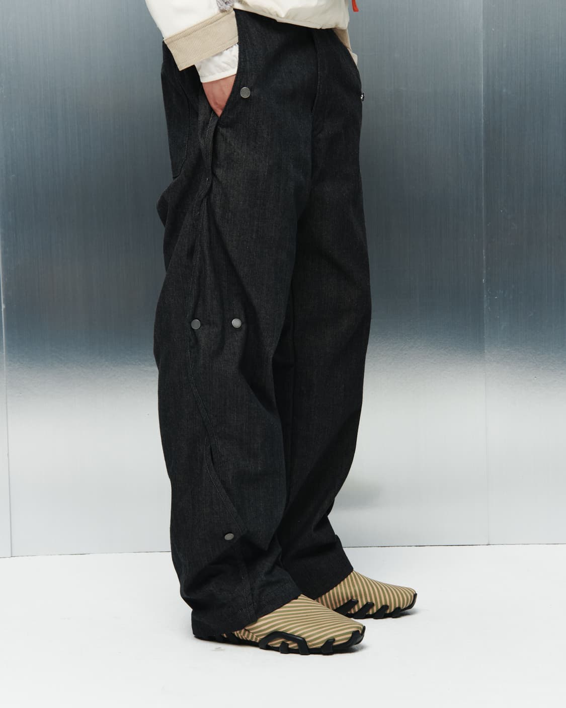 산산기어 데님 웨이브 팬츠 다크 인디고 상품이미지2