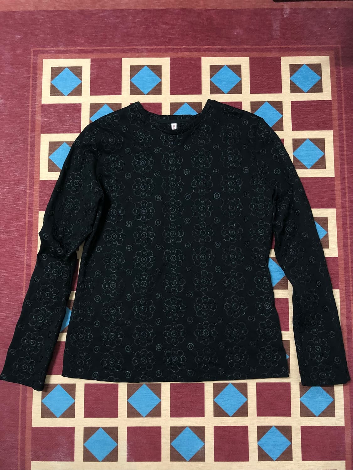 TEAK FLOWER JERSEY LONG SLEEVE TOP 상품이미지1
