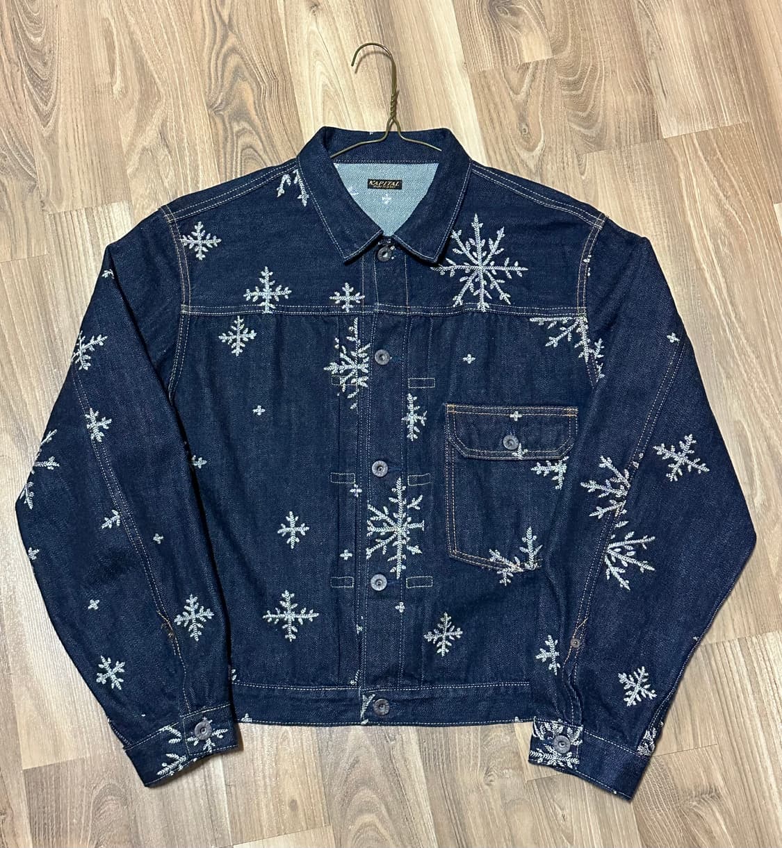 Kapital 14oz 눈꽃 자수 청자켓 Size 2 상품이미지1