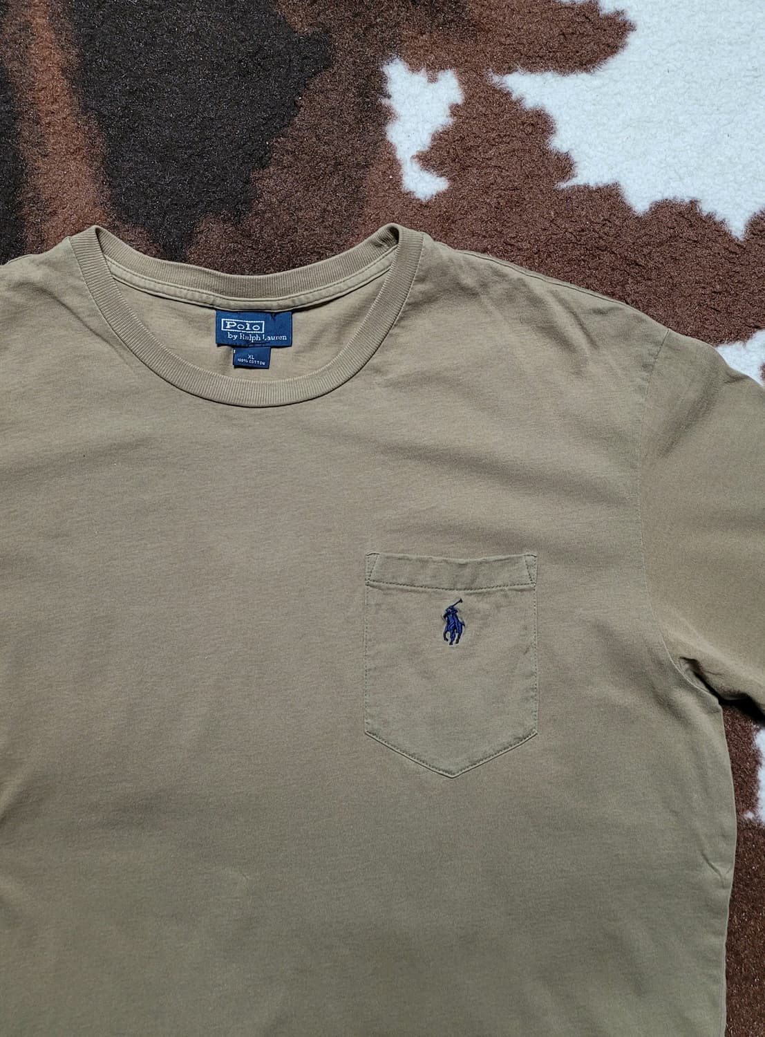 폴로 랄프로렌 남성용 올리브그린 반팔티(XL) 상품이미지3