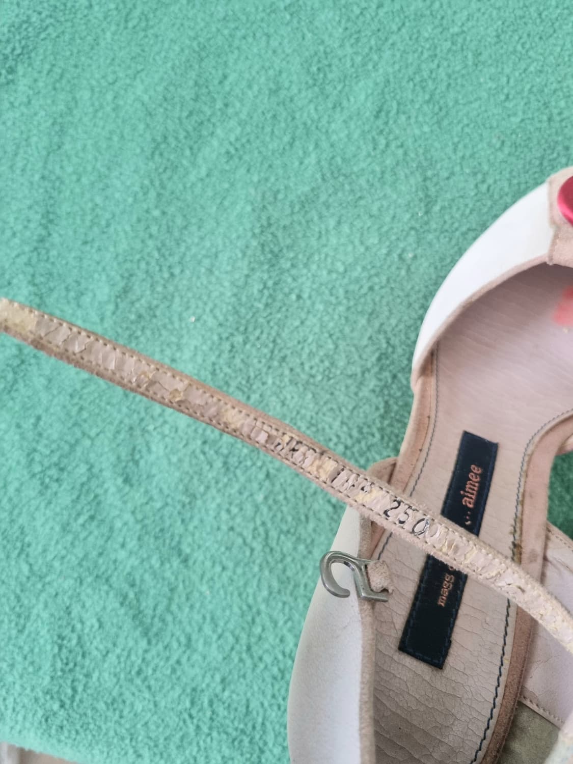 빈티지 핑크 스웨이드 단추 구두 상품이미지4