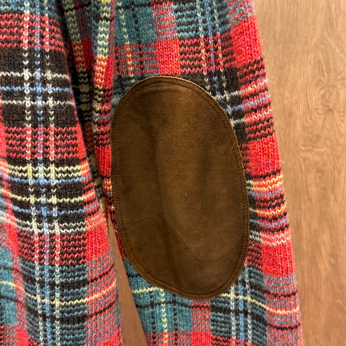 폴로 랄프 로렌 타탄체크 니트 스웨터 패치 포인트 레귤러핏 멀티 상품이미지7