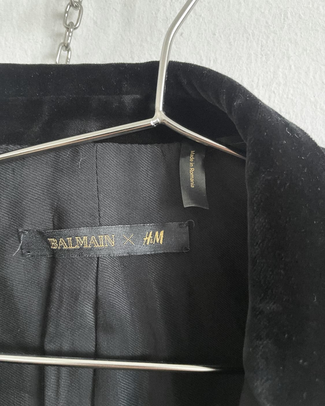 발망 x H&M 벨루어 스모킹 블레이져 상품이미지7