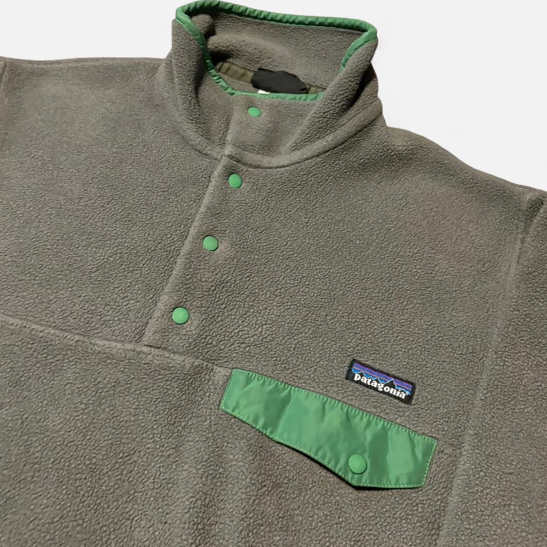 13FW 파타고니아 클래식 신칠라 스냅-티 플리스 풀오버 올리브/그린 상품이미지2