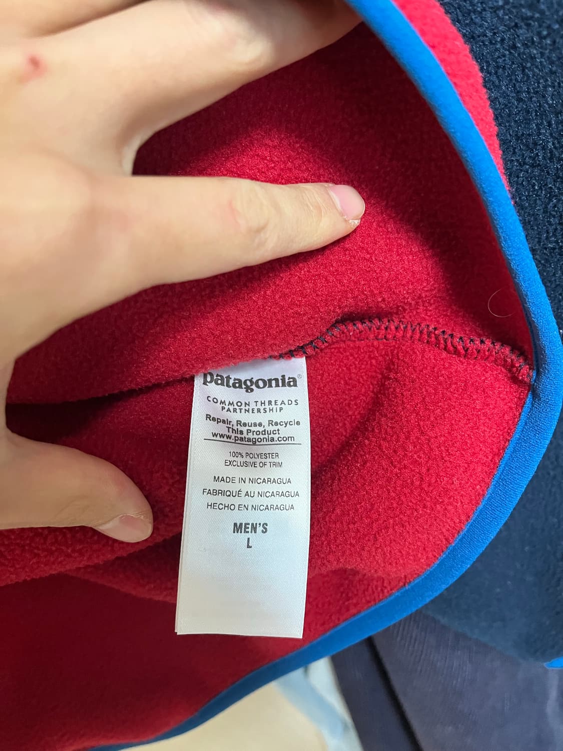 ( 켄달제너 착용) 파타고니아 신칠라 플리스 L 판매 상품이미지4