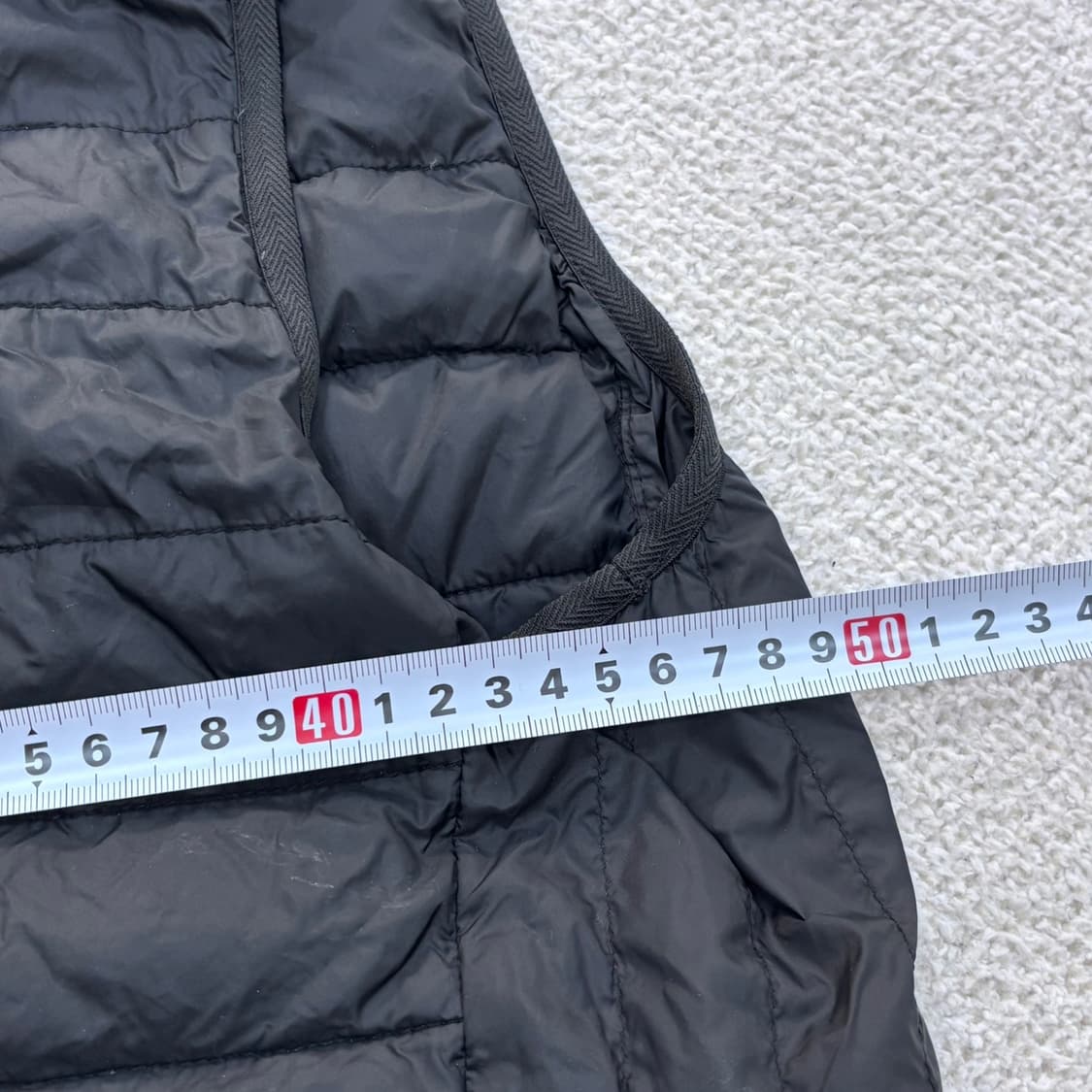 100 빈티지 브이넥 경량 패딩 조끼 0324E 상품이미지6