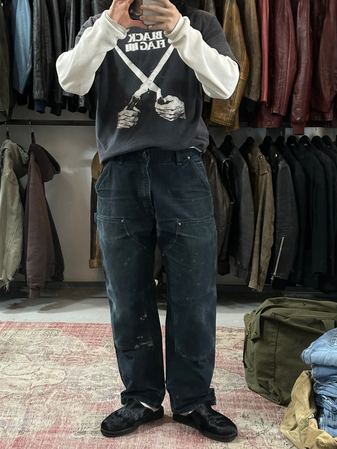 OG 칼하트 B136 더블니 팬츠 칼하트 썩블니 상품이미지2