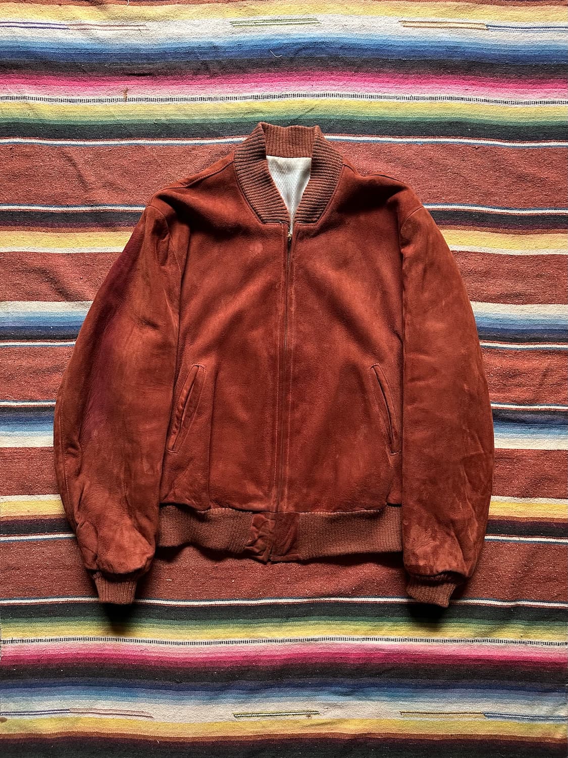 60s USA Deer Skin Suede Leather Jacket 상품이미지1