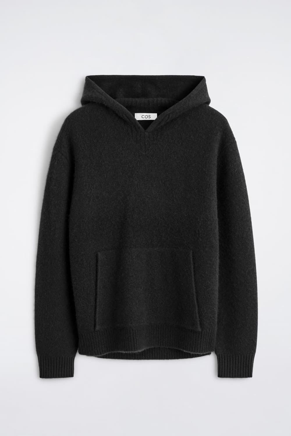 [S] 코스 보일드 캐시미어 후디 블랙 상품이미지1