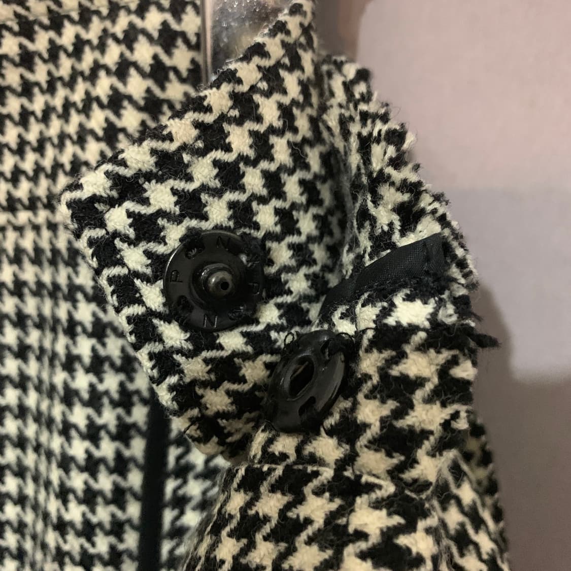 2 요지야마모토 03AW 아카이브 하운드 체크 랩 플리츠 스커트 치마 상품이미지6