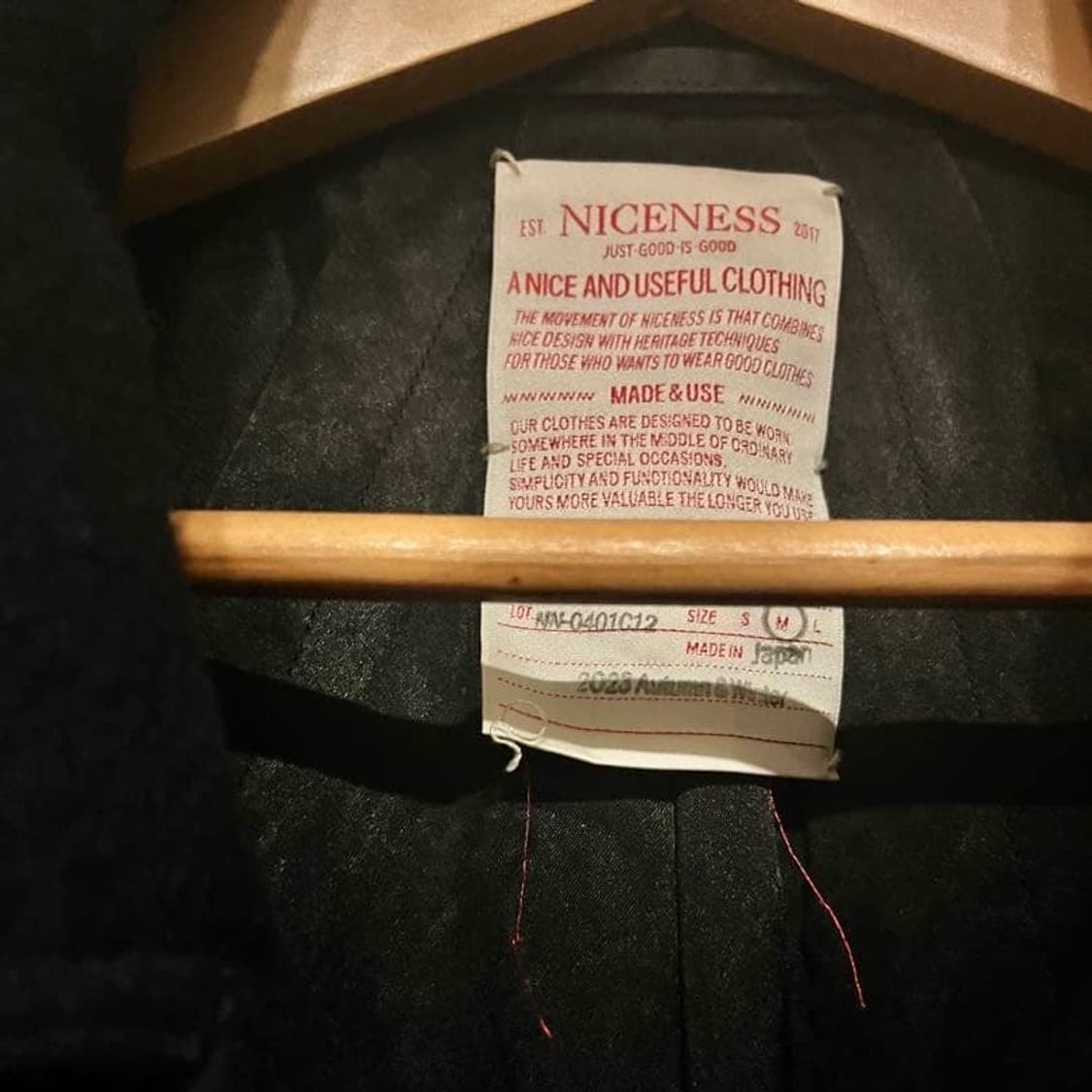 23aw MCLAGAN 13-BUTTON BLACK PEACOAT 상품이미지4