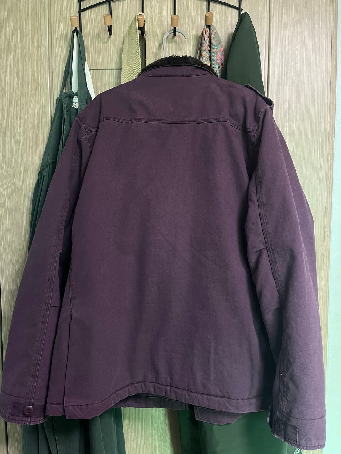 어스지구 피그먼트 필드자켓 퍼플 상품이미지5