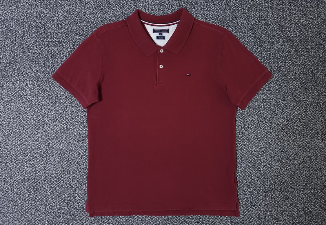 [무료배송][100]타미힐피거 남성용 피케 반팔티 카라티 상품이미지1