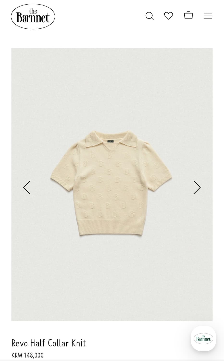 The barnnet Revo Half Collar Knit 상품이미지1