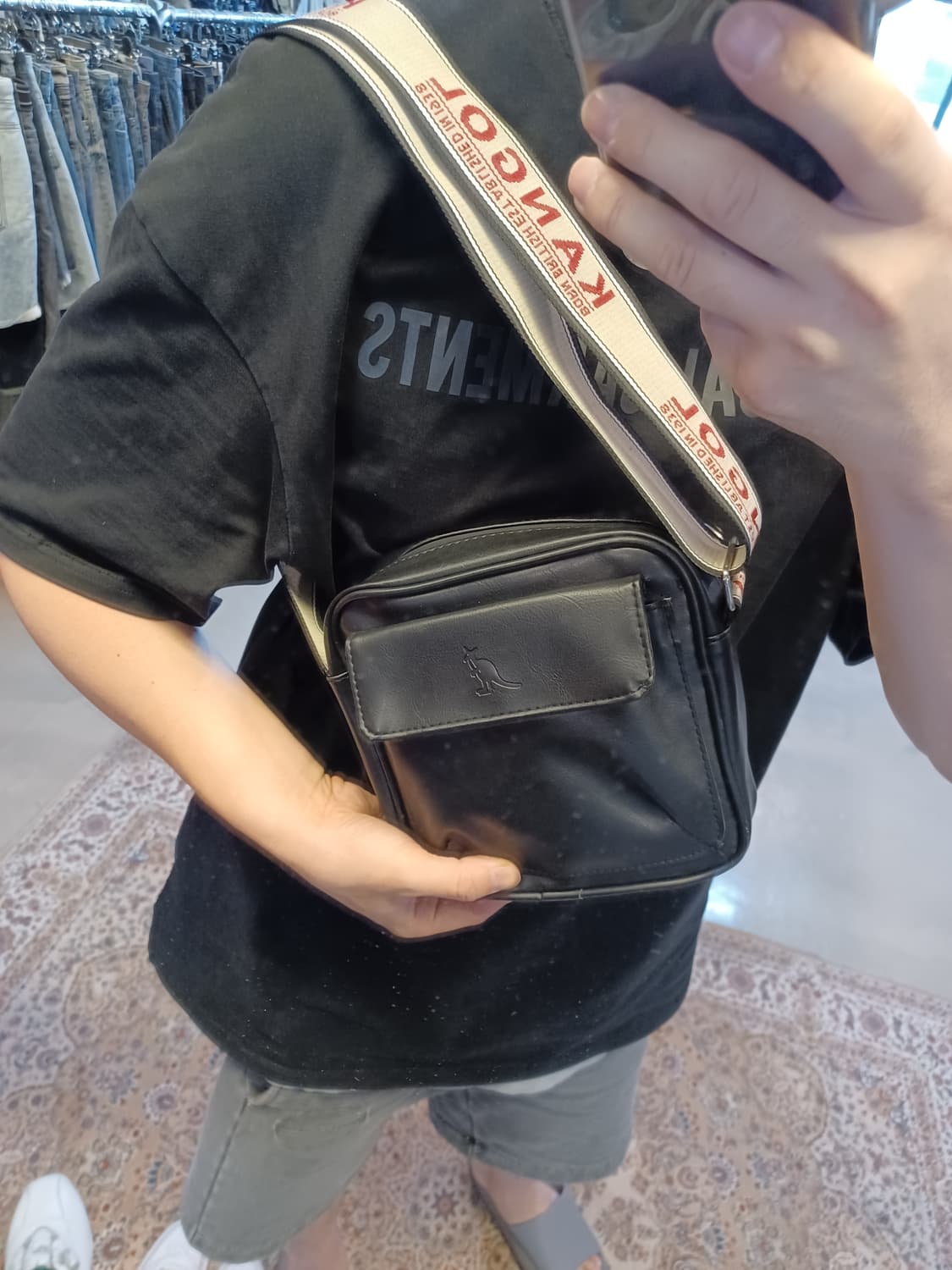 캉골 가죽 크로스백  상품이미지4