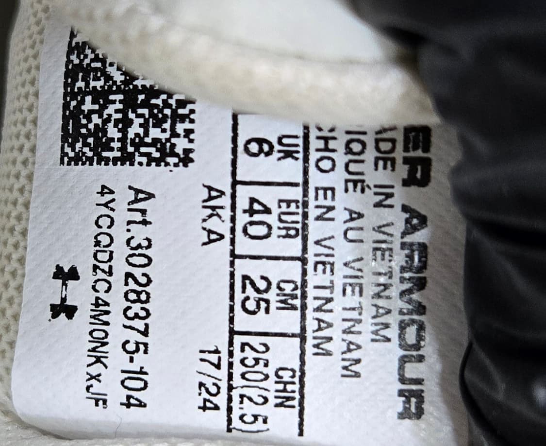 언더아머 250mm- 남 녀 엣지 레더 트레이닝화 러닝화 상품이미지7